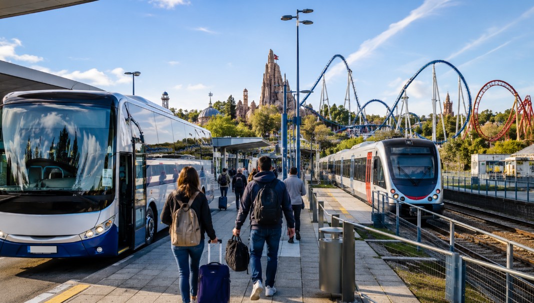 Lire la suite à propos de l’article Comment aller au Parc Astérix sans voiture ? RER, navette et bus